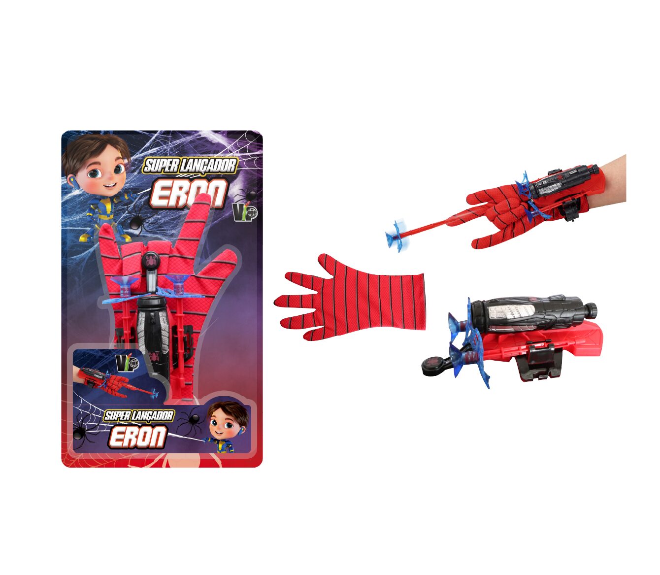 Luva Lança teia homem aranha super lançador de brinquedo Vip Heron