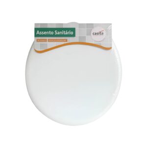 Assento com tampa sanitário universal almofadado Casita