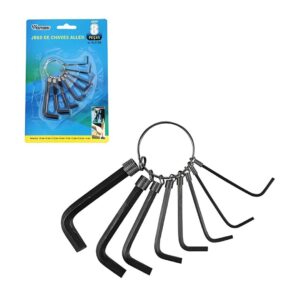Jogo de Chave Allen 8 peças de 1,5mm até 6mm Western