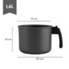 Caneco e Fervedor 14cm 1,6L - 28436 (1)