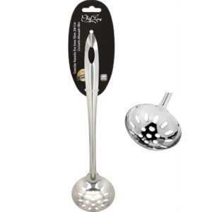 Concha vazada slim inox pequena 26cm Chef line