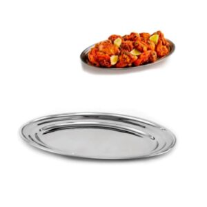Travessa Bandeja oval de inox 30cm Tuut