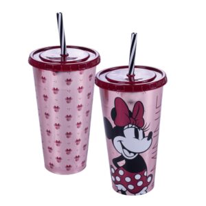 Copo refri com canudo 700ml Disney Minnie Plasútil