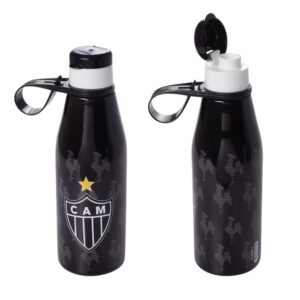Garrafa de água com tampa abre fácil 530ml time Atlético Mineiro Plasútil
