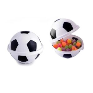 Pote Porta mix em formato bola de futebol de plástico 380ml Plasútil