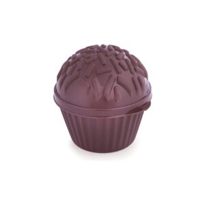 Pote Porta mix em formato brigadeiro de plástico 330ml Plasútil