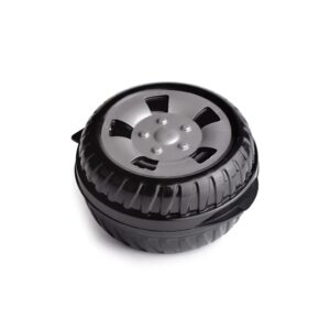 Pote Porta mix em formato roda carros de plástico 340ml Plasútil