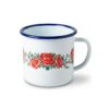Caneca esmaltada floral 8cm - 2045 (1)