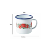 Caneca esmaltada floral 8cm - 2045 (2)